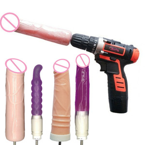 Scatola Personalizzata Gratuita - Macchina per Masturbazione Femminile Automatica Rotante con Trapano Elettrico e 4 Dildo, Accessori per l'Amore - Product Image 1