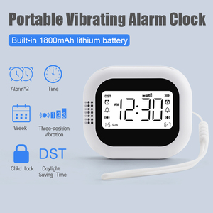 Reloj Despertador <span class=keywords><strong>Digital</strong></span> Moderno TS-BC700-HTN para Personas con Sueño Profundo, Discapacitados Auditivos, Batería Recargable de Respaldo, Uso en Retiro - Product Image 2