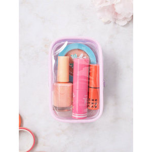 Organisateur de maquillage pastel transparent Mini Pau - Product Image 1