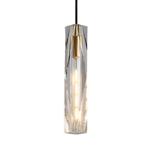 Modern Minimalist All-Copper Pendant <b>Light</b> Luxury Crystal Bedroom Bedside Lamp Creative Hanging Wire <b>Chandelier</b> Pendant <b>Lights</b> - Product Image 3