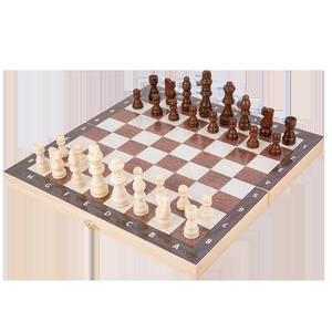 Jeu d'échecs international pliable en <span class=keywords><strong>bois</strong></span> de 39cm et 15 pouces, personnalisé, <span class=keywords><strong>pions</strong></span> et horloges de 4 pouces, pour tournoi d'échecs pour enfants - Product Image 3