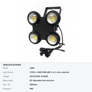 ไฟ DMX ระดับ IP65 สำหรับใช้งานกลางแจ้ง 4x100W COB LED Blinder - Product Image 6