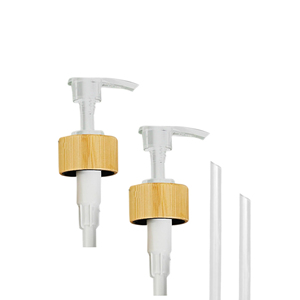 Atomizador de Bambú Negro 24/410 28/410 con Tapa de Rosca Antiderrames para Champú, Loción y Perfume - Product Image 1