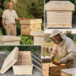 Thiết bị nghề nuôi ong hộp ong gỗ BEE Hive hộp ong cho tổ ong bằng gỗ BEE Hive hộp gỗ lưu trữ hộp - Product Image 5