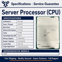 Prosesor Server Intel Xeon Platinum 8352V 2.10GHz 36-Core 54MB L3 Cache 195W FCLGA4189 DDR4-2933 ECC PCIe 4.0 Ice Lake OEM