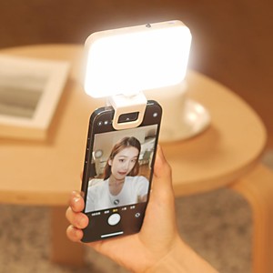 Lampe de remplissage LED pour téléphone, rechargeable, lumière selfie, température de couleur réglable, 5 niveaux de luminosité pour les appels vidéo et TikTok - Product Image 2