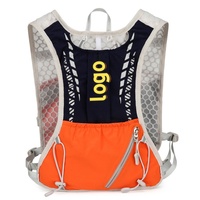 Gilet de trail running personnalisé, sac à dos d'hydratation, poche à eau, gourde souple, réfléchissant, léger, imperméable, protection RFID