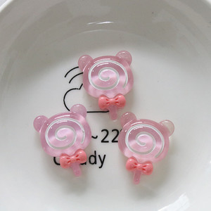 Accesorios de Resina Transparentes con Forma de Piruleta para Decoración de Bolsos, <span class=keywords><strong>Ropa</strong></span> <span class=keywords><strong>y</strong></span> Manualidades, Venta al Por Mayor - Product Image 4