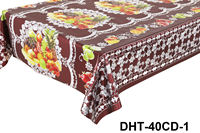 Nappe en PVC florale de qualité supérieure, imperméable, résistante à l'huile, avec support en polyester, pour la décoration de fêtes et d'événements