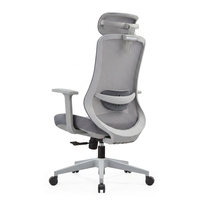 Chaise de bureau ergonomique en maille avec dossier inclinable à 130 degrés, coussin à haute résilience, pivotante pour les espaces de travail à domicile