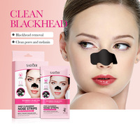 Bâtonnets Nettoyants au Charbon de Bambou Format Voyage pour Hommes et Femmes – Éliminateur de Points Noirs et Acné – Bandes Purifiantes pour le Visage B1