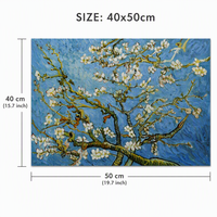B&C ART Peinture à l'huile sur toile florale impressionniste peinte à la main 40x50mm
