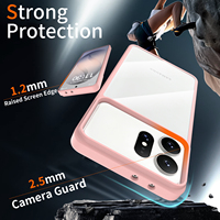 Casing Bumper Transparan untuk Samsung Galaxy S27 Ultra Anti Gores Anti Noda Plastik Keras Bagian Belakang Tepi Lembut Cangkang Tahan Guncangan