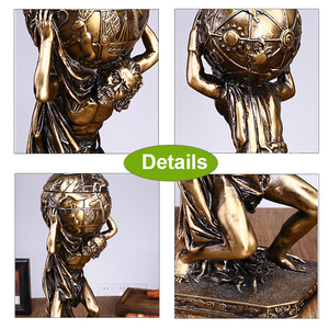 Ingrosso in resina atlante statua di titano greco scultura su misura OEM figura mitologica per la casa e ufficio decorazione ordine all'ingrosso - Product Image 3