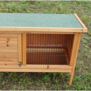 SDR010 Jaula para Conejos Desmontable de Estilo Clásico Moderno, Villa para Mascotas de Madera Maciza para Exteriores con Cierre de Botón para Animales Pequeños - Product Image 5