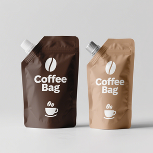 Sacchetti di Carta Personalizzati per Caffè con Finestra, Buste in Carta Kraft Nera per Confezionamento Chicchi di Caffè - Product Image 2