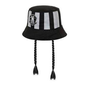 Karactermania Wednesday Braid-Children's Bucket <b>Hat</b>, Black - Product Image 1