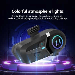 Colorful IPX6 Waterproof <strong>Helmet</strong> Motorcycle Earphones BT 5.3 Headphones Noise Cancelling Wireless <strong>Helmet</strong> Headset <strong>with</strong> Microphone - Product Image 3