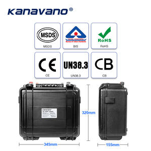 Kanavano 防水 12V LiFePO4 200Ah 便携式手提箱电池组，适用于拖钓船，带 10A 充电器，3 年保修 - Product Image 5