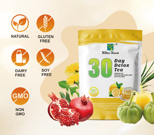 Thé aux fruits de citron détoxifiant et amincissant pendant 30 jours pour brûler les graisses et perdre du poids, sachets de thé aux herbes pour un <span class=keywords><strong>ventre</strong></span> plat, thé Rooibos - Product Image 2