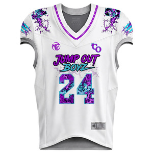 Uniforme de football américain de qualité supérieure, vêtements d'équipe sportive personnalisés, maillot de football à manches courtes, design imprimé, uniforme américain - Product Image 2