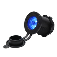Prise de courant 12V pour voiture et bateau, prise allume-cigare 12V 24V 20 AMP avec LED