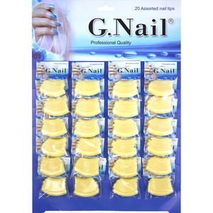 Gnail Africa – Nouveaux faux ongles longs carrés courbés pour salon, 24 sachets avec nuancier suspendu - Product Image 2