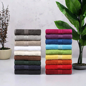 Ensemble de serviettes de bain tissées 100 % coton de haute qualité, personnalisables ODM/OEM, couleur unie, serviettes de visage et de mains compressées, écologiques, pour hôtels - Product Image 3