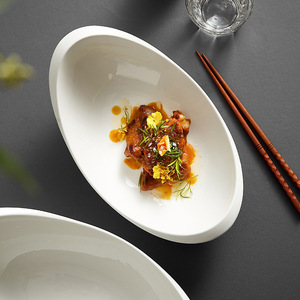 Ceramic <b>Dinnerware</b> Set for Home Restaurant for Serving Puree Soup Pasta Salad Dessert Wedding-Elegant Dinner Wedding Plates - Product Image 3