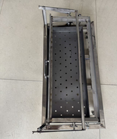 Barbecue portable pliable et rotatif en acier inoxydable pour grillades de viande et de poisson en plein air