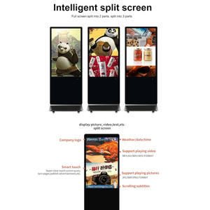 55 İnç Android <span class=keywords><strong>LCD</strong></span> Ekranlı Reklam Oynatıcı, Ayaklı Stand, Özelleştirilebilir Reklamlar ve Multimedya İçerikli Reklam Makinesi - Product Image 5