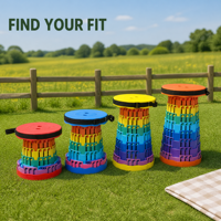 Cordon de sécurité arc-en-ciel à quatre marches pour siège d'échelle, idéal pour clôture rustique, couverture de jardin, drap de pique-nique, chaise de camping