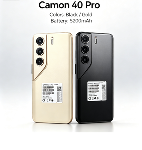 Teléfono 5G Camon 40 Pro 5G, 5200mAh, 6.78 pulgadas, 120Hz, 512GB, Android 14, Calidad Estable para Uso Diario, Venta al por Mayor OEM - Product Image 4