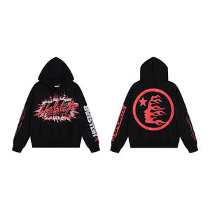 <span class=keywords><strong>Sweat</strong></span>-shirt à capuche unisexe en polaire, style hip-hop tendance européen et américain, coupe ample, tricoté, imprimé lettres <span class=keywords><strong>vintage</strong></span>, 100% coton, collection automne-hiver - Product Image 1