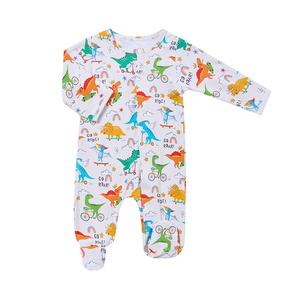 磁性婴儿连衫裤竹婴幼儿一体式睡衣紧身衣新生儿婴儿衣服睡懒人连体衣 - Product Image 2