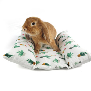 Bunny Flop <strong>Bed</strong> Loaf Lounger <strong>Bed</strong> and Pillow <strong>Bed</strong> Cuddle Cushion <strong>for</strong> Bunny <strong>Rabbits</strong> Comes with Ice Tray Pocket <strong>for</strong> Summer Cooling - Product Image 2