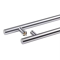 Poignée de porte coulissante en acier inoxydable de qualité commerciale, forme d'échelle, installation facile, garantie 1 an, design moderne pour hôtel