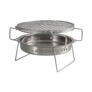 Barbecue portable pliable à charbon de bois, barbecue de table d'extérieur en acier inoxydable fumoir BBQ pour la cuisine en plein air et le camping - Product Image 1