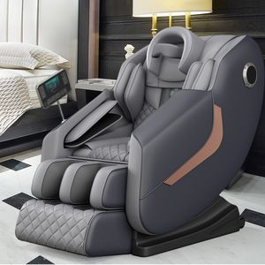 كرسي تدليك كهربائي فاخر بتصميم جديد ومسار رباعي الأبعاد قابل للانحناء مع انعدام الجاذبية، للاستخدام المنزلي لكامل الجسم، مزود بتقنية شياتسو وموسيقى وتحكم هزاز - Product Image 5