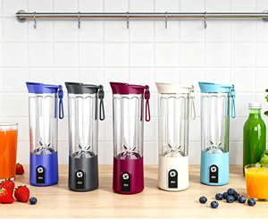 Custom nut milk blender Portable Blender Battery Power One-Click button motor micro blender portable blender <b>machine</b> industrial - Product Image 6