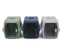 Cage de transport portable et écologique pour animaux de compagnie, en plastique, avec roues, pour petits animaux, accessoires de voyage en voiture et en avion