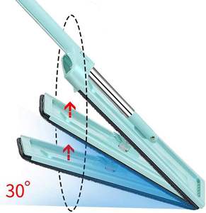 Herramienta de Limpieza para el Hogar, Mopa de Limpieza de Pisos con Sistema de Escurrido Manual, Mopa de Microfibra para Limpieza de Ventanas, Mopa Plana de Microfibra - Product Image 6
