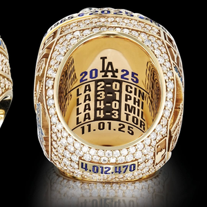 Bague de championnat classique en or avec <span class=keywords><strong>pierres</strong></span> naturelles pour homme des Dodgers 2025 – Accessoire de mode, objet de collection pour fans, cadeau en alliage, bijou - Product Image 5