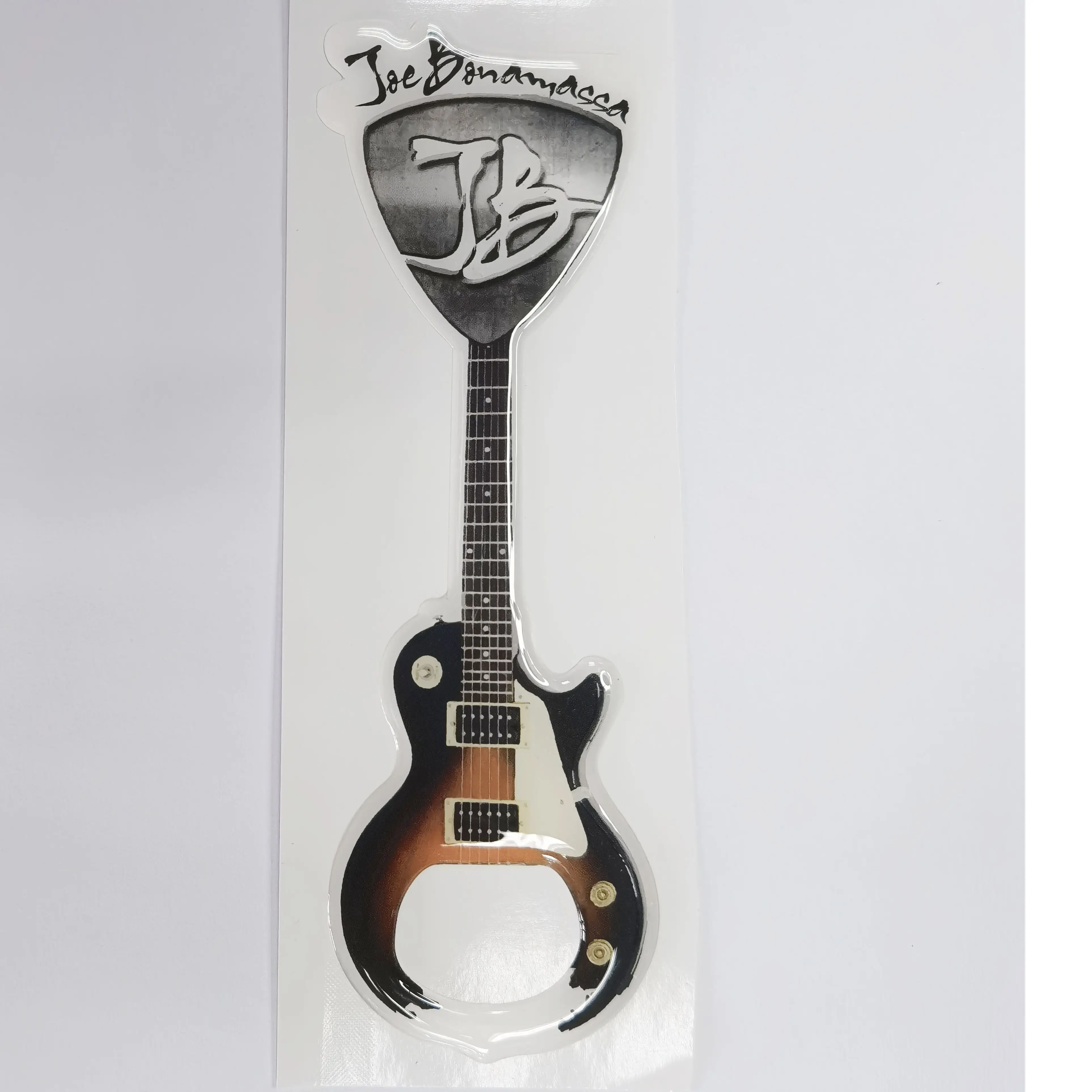 Custom Epoxy Resin Logo 3D Dome Crystal Stickers Guitar Design Beer Opener