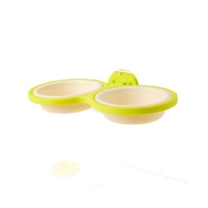 Hanging Pet Bowl Double Feeder Light Green For Cat Dog Feeding Drinking Dish With Hook Easy To Hang And Clean - Product Image 5