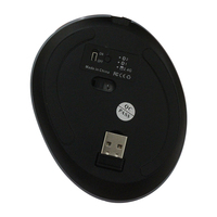 Mouse nirkabel vertikal tipe lampu RGB, Mouse pengisian daya BT5.0 gigi biru ergonomis dapat diisi ulang