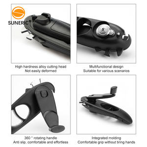 Seis en uno, hoja de borde liso <span class=keywords><strong>para</strong></span> <span class=keywords><strong>zurdos</strong></span>, nueva llegada, fácil de usar, abrebotellas blando con mango largo - Product Image 5