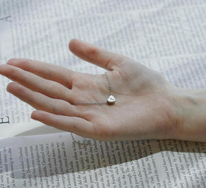 Collana Personalizzata in Acciaio Inossidabile per Bambini con Ciondolo a Forma di Cuore, <span class=keywords><strong>Stella</strong></span>, Moneta, Fiore, Minimalista per Ragazze Giovani e Adolescenti - Product Image 4