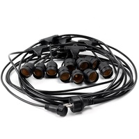 Nouveau câble de cordon d'alimentation de lampe de type avec 10 prises