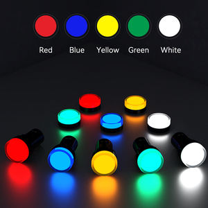 22毫米 LED 指示灯 白色十字符号信号灯 IP65 防水 AC/DC 12V 24V 110V 220V 面板安装指示灯 - Product Image 5